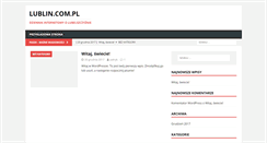 Desktop Screenshot of lublin.com.pl
